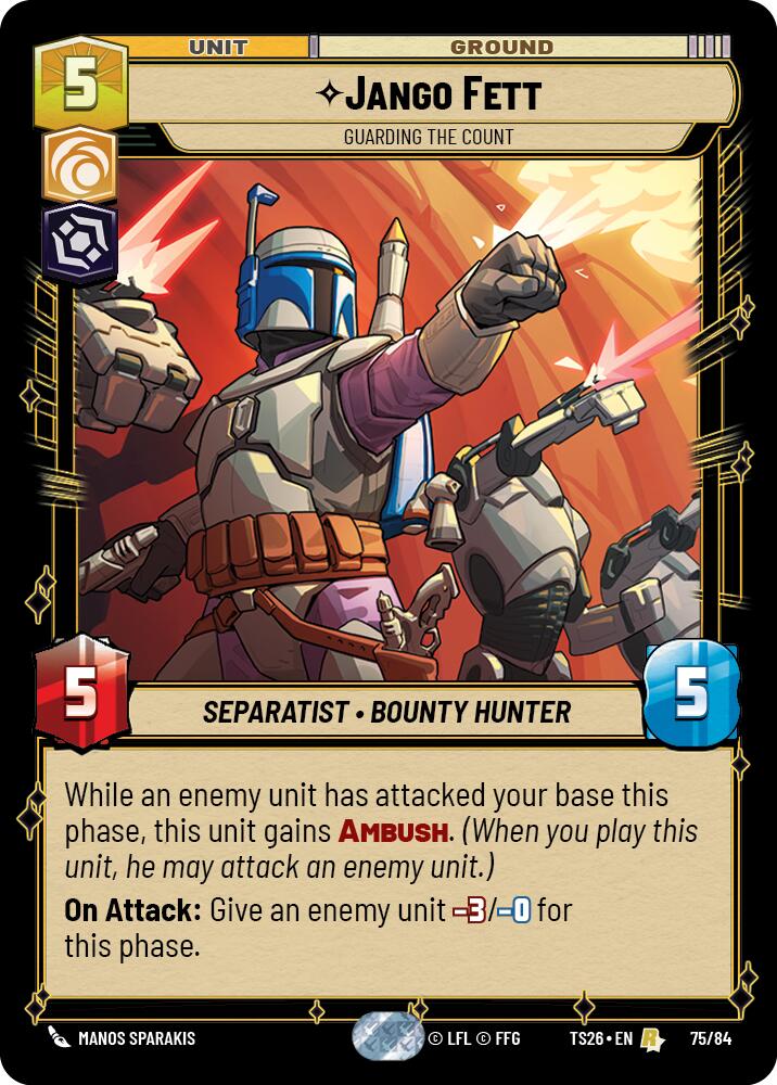 Jango Fett - Guarding the Count (75/84) (75/84) [Twin Suns] | Shuffle n Cut Hobbies & Games