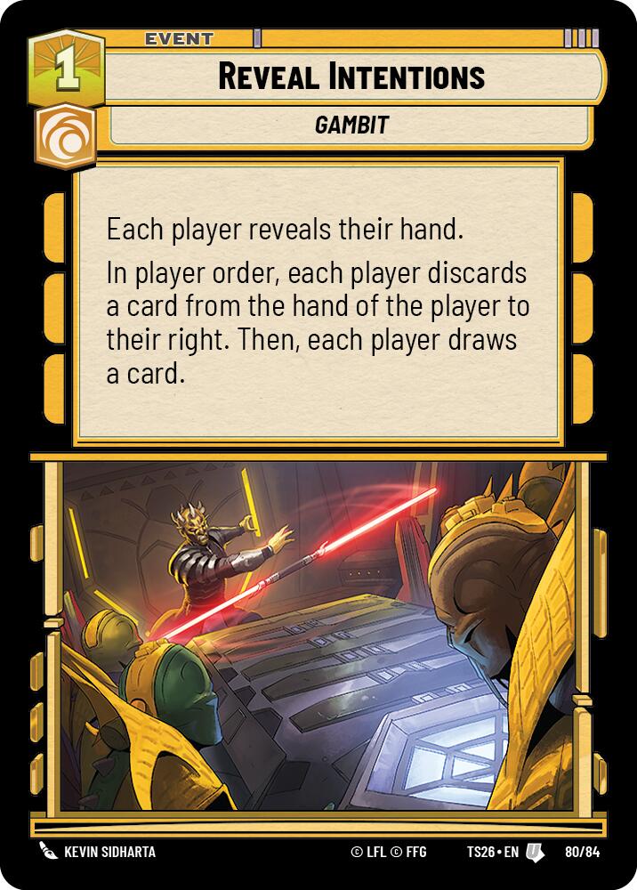 Reveal Intentions (80/84) (80/84) [Twin Suns] | Shuffle n Cut Hobbies & Games