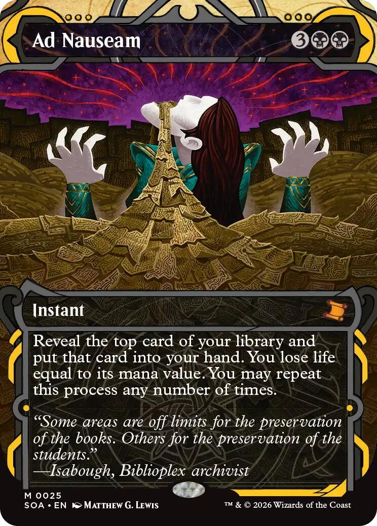 Ad Nauseam [Secrets of Strixhaven: Mystical Archive] | Shuffle n Cut Hobbies & Games