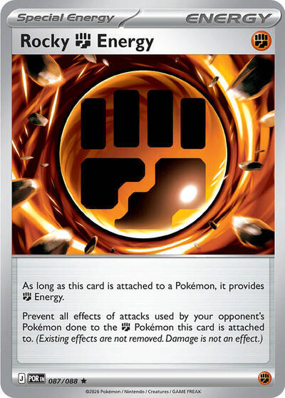Rocky Fighting Energy (087/088) (Deck Exclusive) [Mega Evolution: Perfect Order] | Shuffle n Cut Hobbies & Games