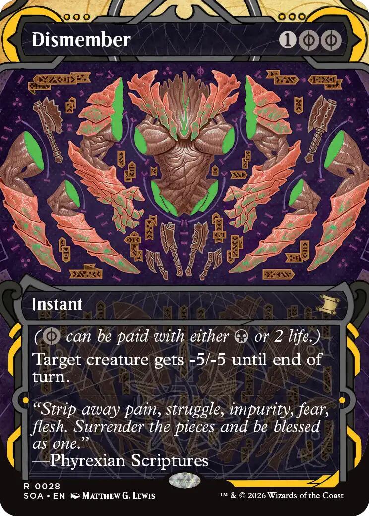 Dismember [Secrets of Strixhaven: Mystical Archive] | Shuffle n Cut Hobbies & Games