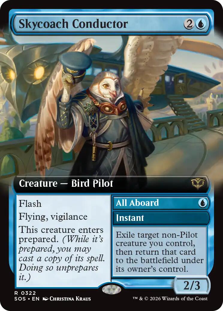 Skycoach Conductor (Extended Art) [Secrets of Strixhaven] | Shuffle n Cut Hobbies & Games