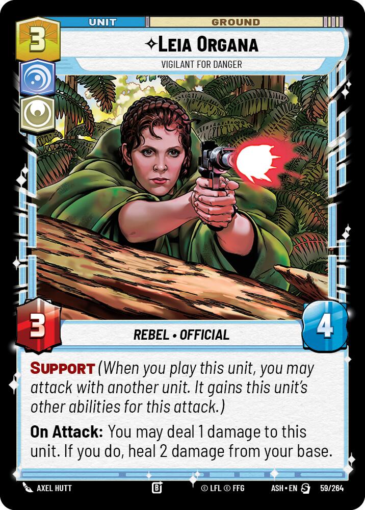 Leia Organa - Vigilant for Danger (59/264) (59/264) [Ashes of the Empire] | Shuffle n Cut Hobbies & Games