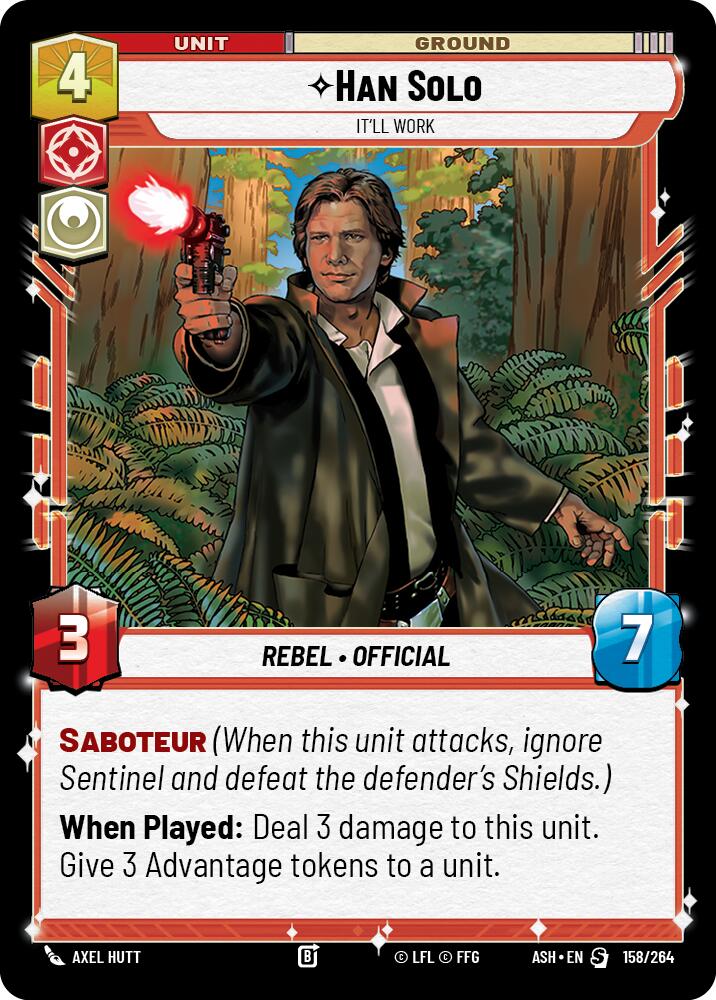 Han Solo - It'll Work (158/264) (158/264) [Ashes of the Empire] | Shuffle n Cut Hobbies & Games