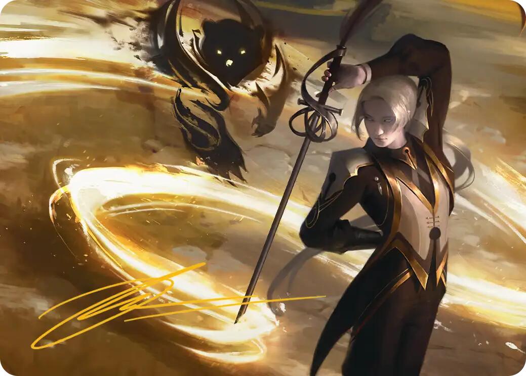 Rapier Wit Art Card (Gold-Stamped Signature) [Secrets of Strixhaven Art Series] | Shuffle n Cut Hobbies & Games