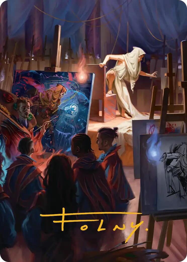 Archaeomancer Art Card (Gold-Stamped Signature) [Secrets of Strixhaven Art Series] | Shuffle n Cut Hobbies & Games