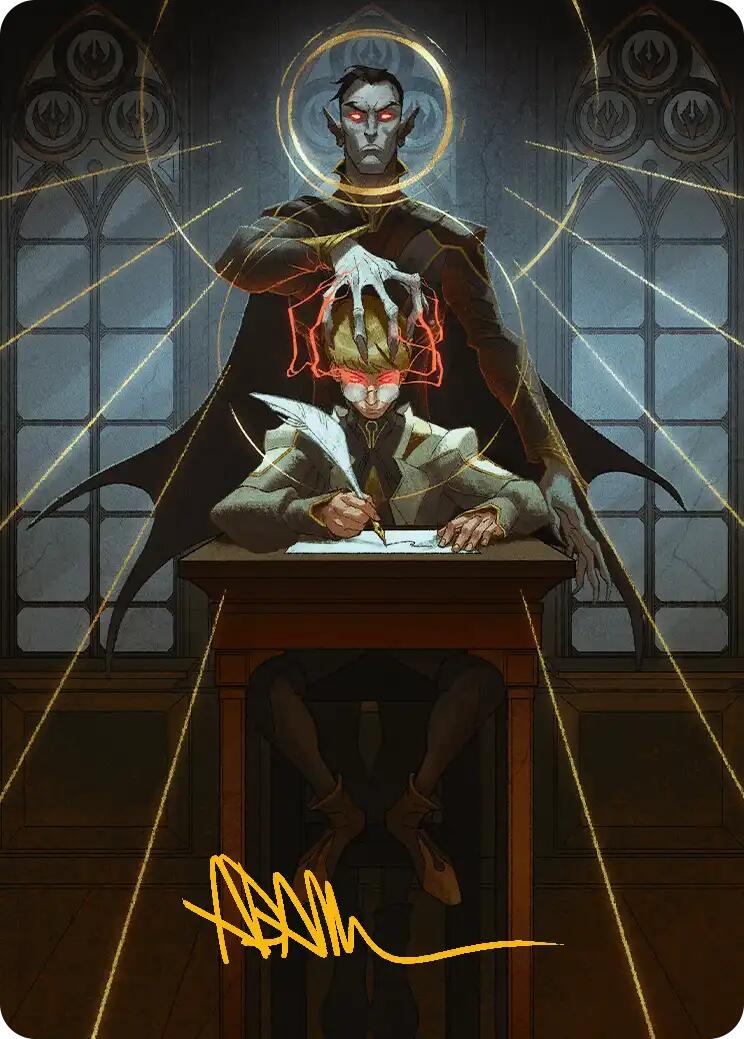 Vampiric Tutor Art Card (Gold-Stamped Signature) [Secrets of Strixhaven Art Series] | Shuffle n Cut Hobbies & Games