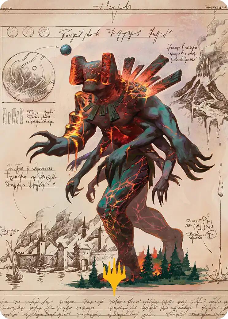Magmablood Archaic Art Card (Gold-Stamped Planeswalker Symbol) [Secrets of Strixhaven Art Series] | Shuffle n Cut Hobbies & Games