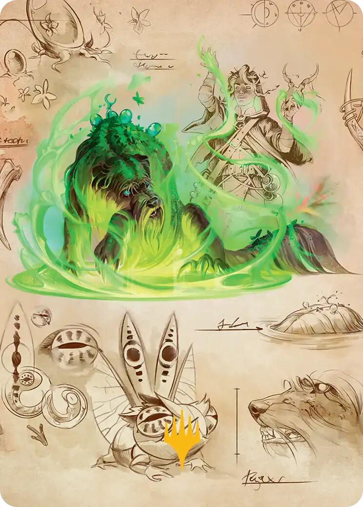 Germination Practicum Art Card (Gold-Stamped Planeswalker Symbol) [Secrets of Strixhaven Art Series] | Shuffle n Cut Hobbies & Games