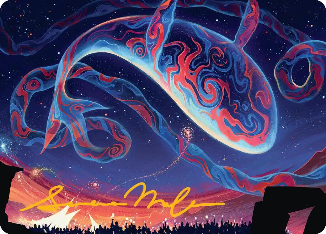 Spectacular Skywhale Art Card (Gold-Stamped Signature) [Secrets of Strixhaven Art Series] | Shuffle n Cut Hobbies & Games