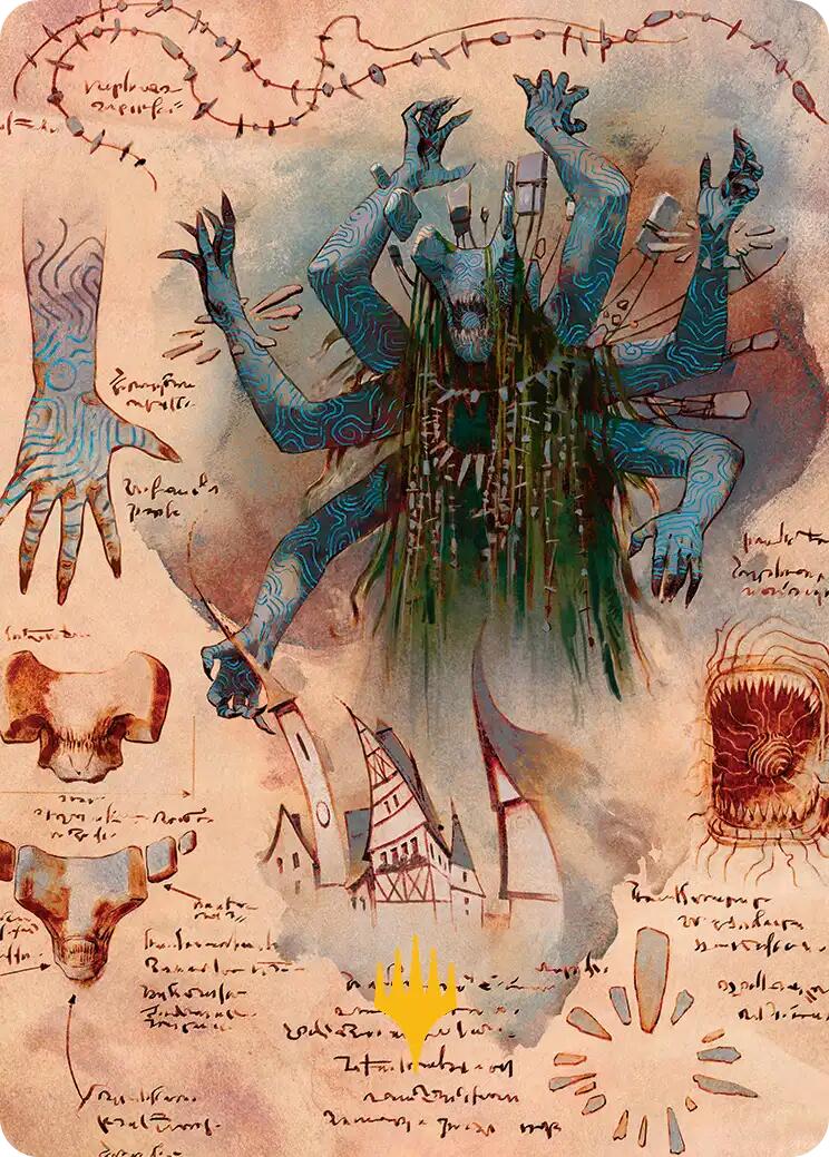 The Dawning Archaic Art Card (Gold-Stamped Planeswalker Symbol) [Secrets of Strixhaven Art Series] | Shuffle n Cut Hobbies & Games