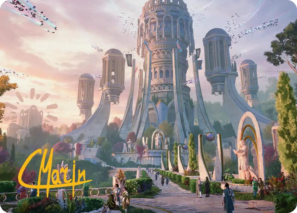 Command Tower Art Card (Gold-Stamped Signature) [Secrets of Strixhaven Art Series] | Shuffle n Cut Hobbies & Games