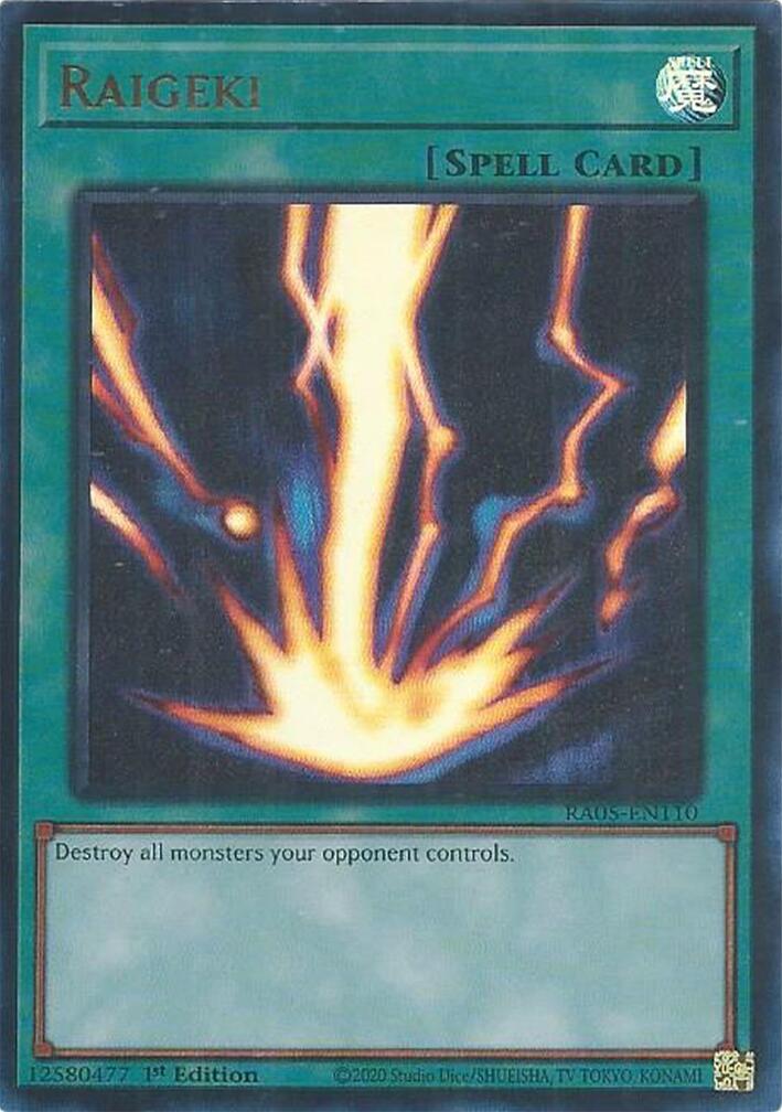 Raigeki (Ultra Rare) [RA05-EN110] Ultra Rare | Shuffle n Cut Hobbies & Games