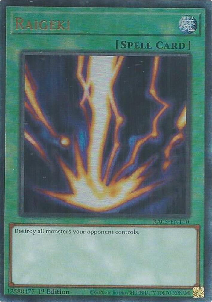Raigeki (Ultimate Rare) [RA05-EN110] Ultimate Rare | Shuffle n Cut Hobbies & Games