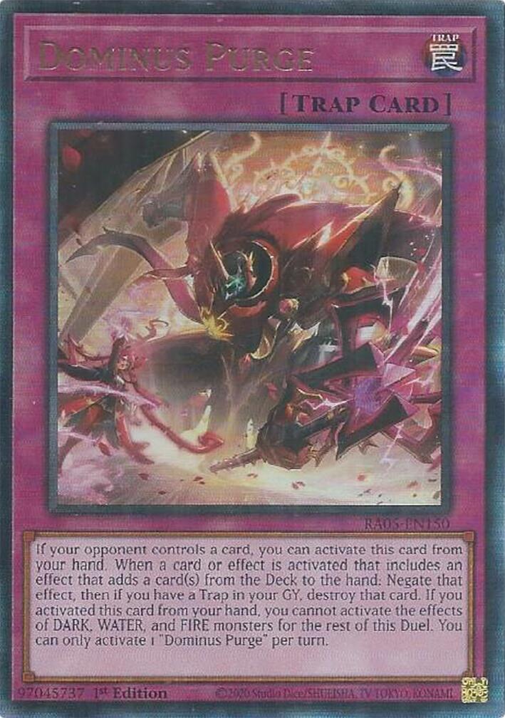 Dominus Purge (Ultimate Rare) [RA05-EN150] Ultimate Rare | Shuffle n Cut Hobbies & Games