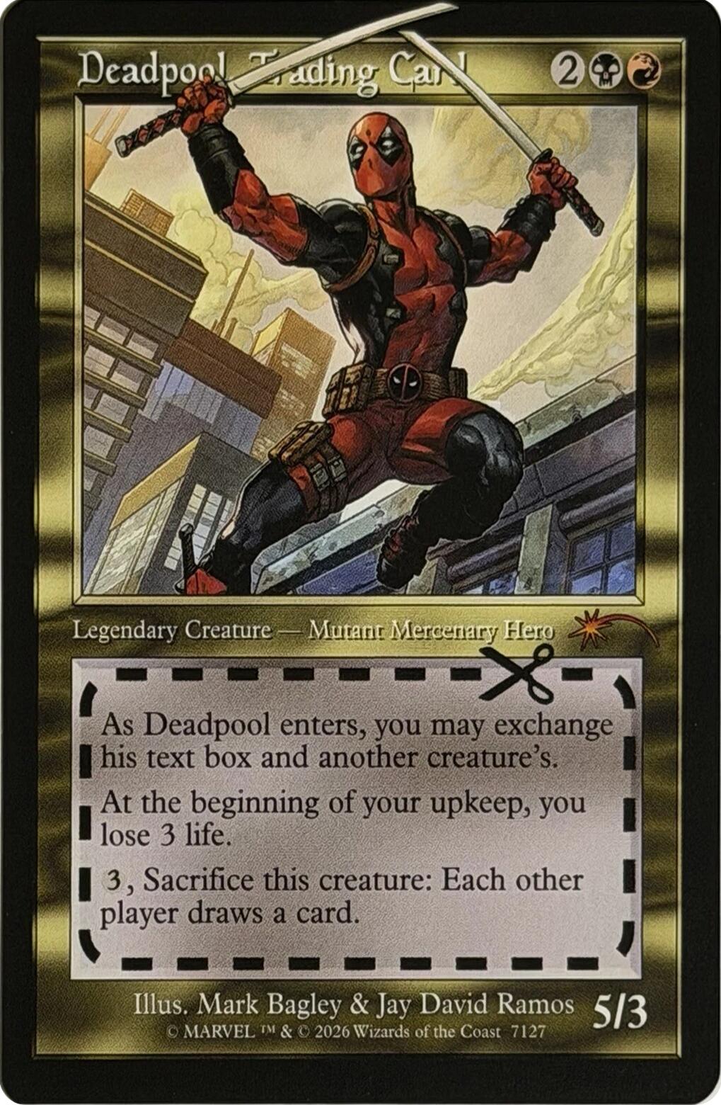 Deadpool, Trading Card (7127) [Secret Lair Drop Series] | Shuffle n Cut Hobbies & Games