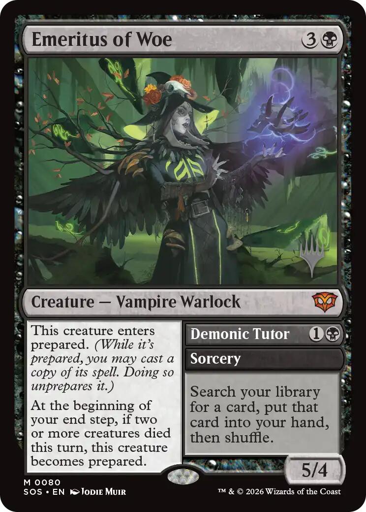 Emeritus of Woe [Secrets of Strixhaven Promos] | Shuffle n Cut Hobbies & Games