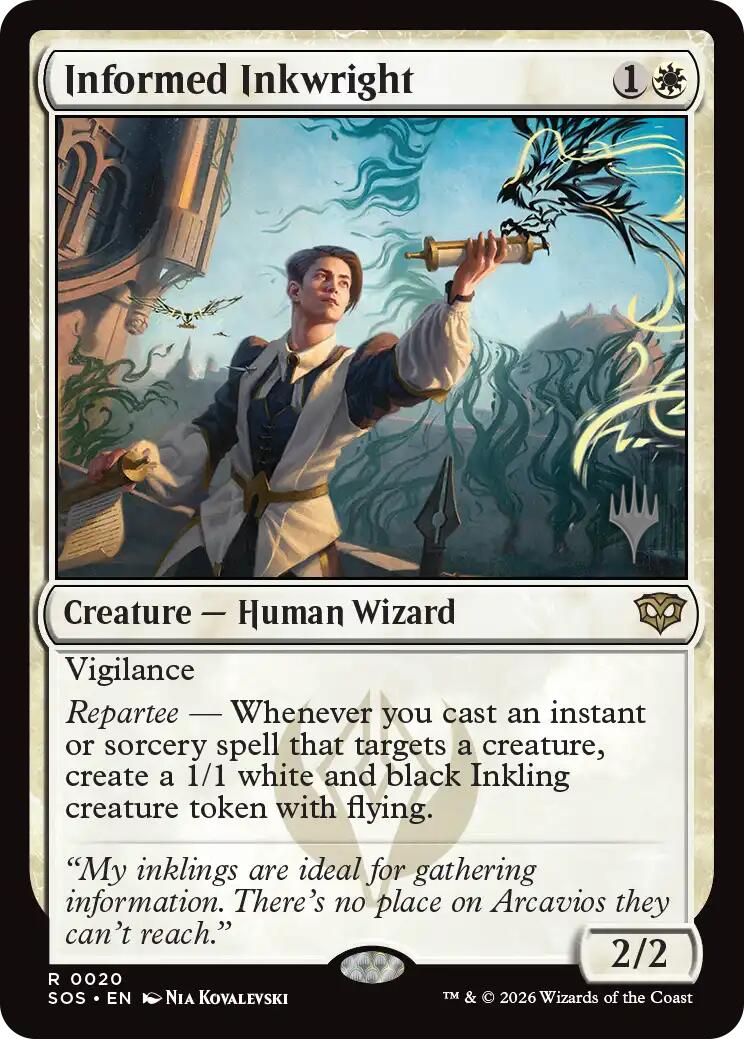 Informed Inkwright [Secrets of Strixhaven Promos] | Shuffle n Cut Hobbies & Games