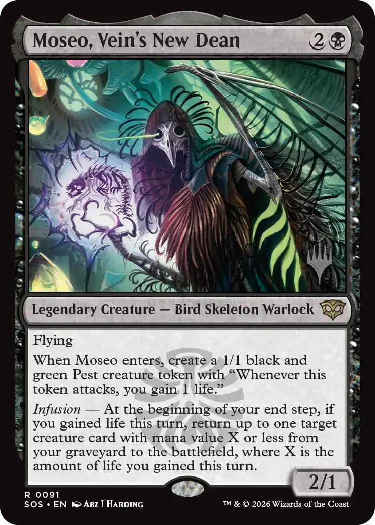 Moseo, Vein's New Dean [Secrets of Strixhaven Promos] | Shuffle n Cut Hobbies & Games