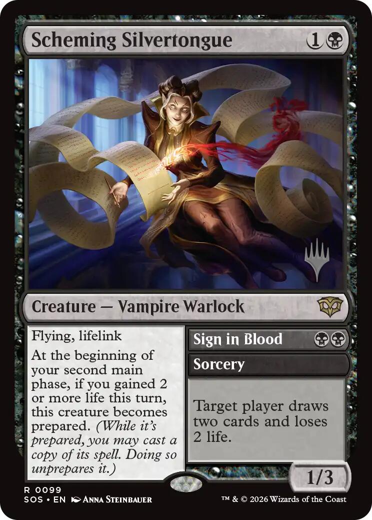 Scheming Silvertongue [Secrets of Strixhaven Promos] | Shuffle n Cut Hobbies & Games