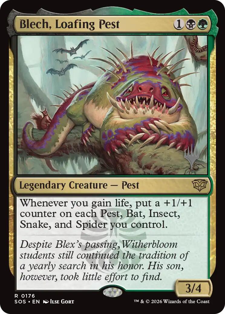 Blech, Loafing Pest [Secrets of Strixhaven Promos] | Shuffle n Cut Hobbies & Games