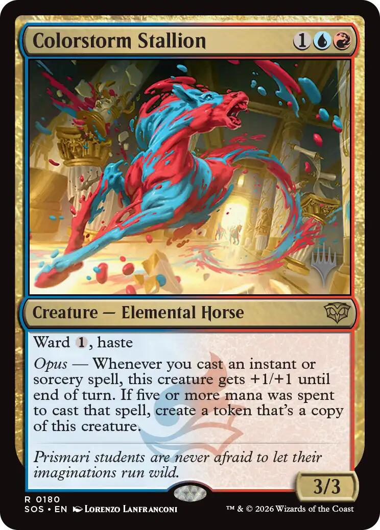 Colorstorm Stallion [Secrets of Strixhaven Promos] | Shuffle n Cut Hobbies & Games