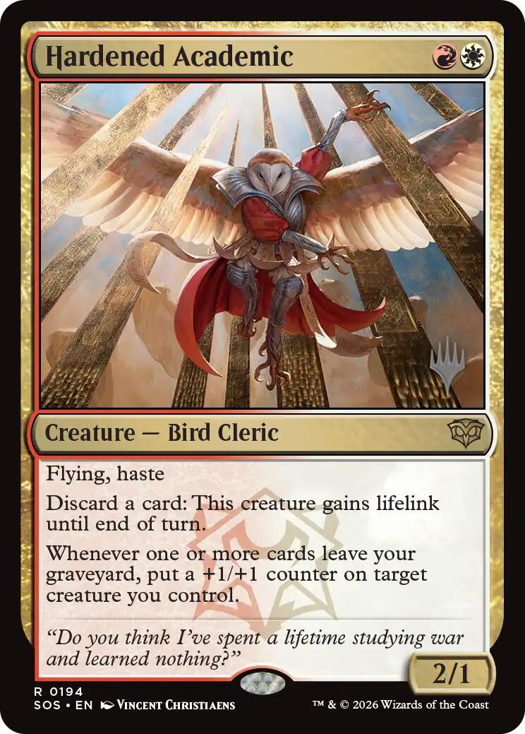 Hardened Academic [Secrets of Strixhaven Promos] | Shuffle n Cut Hobbies & Games