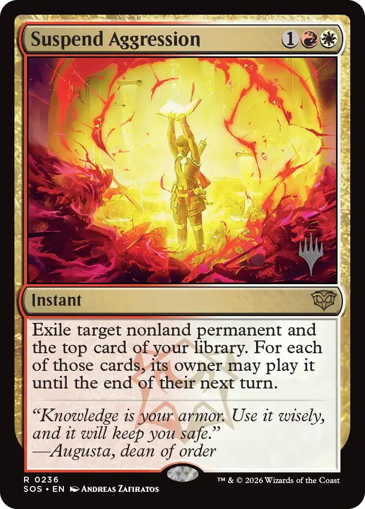 Suspend Aggression [Secrets of Strixhaven Promos] | Shuffle n Cut Hobbies & Games