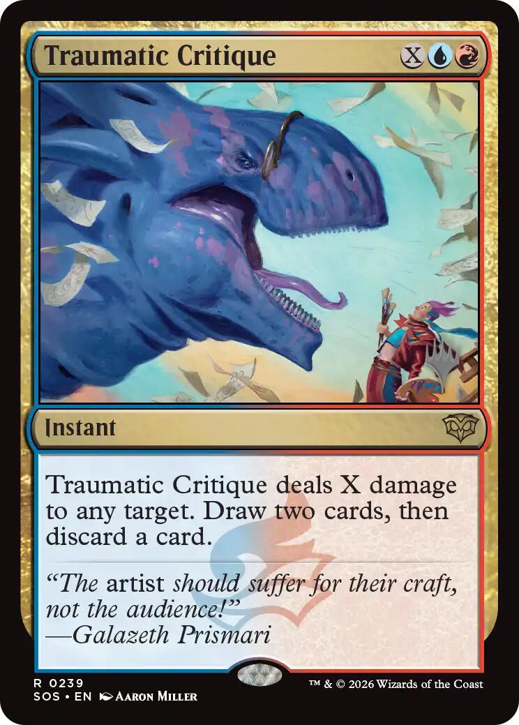 Traumatic Critique [Secrets of Strixhaven Promos] | Shuffle n Cut Hobbies & Games