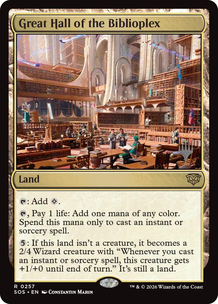 Great Hall of the Biblioplex [Secrets of Strixhaven Promos] | Shuffle n Cut Hobbies & Games