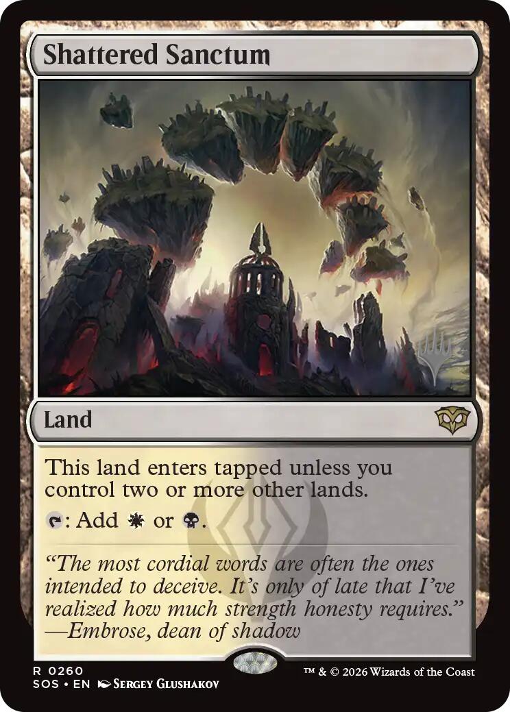 Shattered Sanctum [Secrets of Strixhaven Promos] | Shuffle n Cut Hobbies & Games