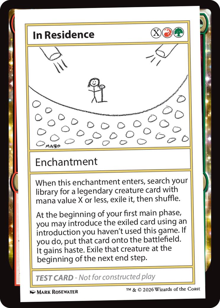 In Residence [Mystery Booster Playtest Cards] | Shuffle n Cut Hobbies & Games