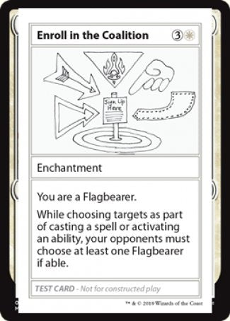Enroll in the Coalition (2021 Edition) [Mystery Booster Playtest Cards] | Shuffle n Cut Hobbies & Games