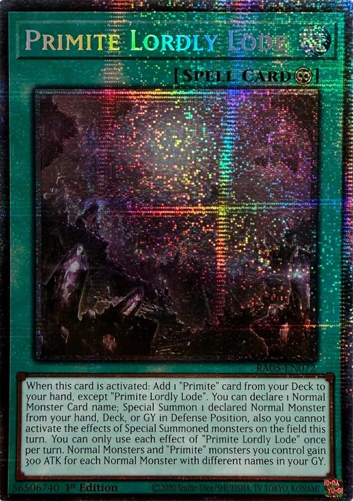 Primite Lordly Lode (Starlight Rare) [RA05-EN072] Starlight Rare | Shuffle n Cut Hobbies & Games