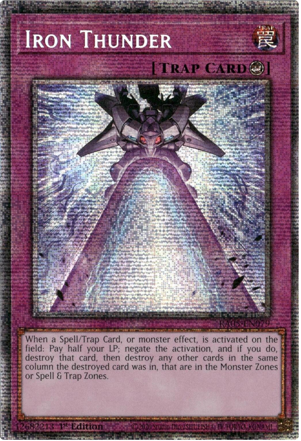 Iron Thunder (Starlight Rare) [RA05-EN079] Starlight Rare | Shuffle n Cut Hobbies & Games