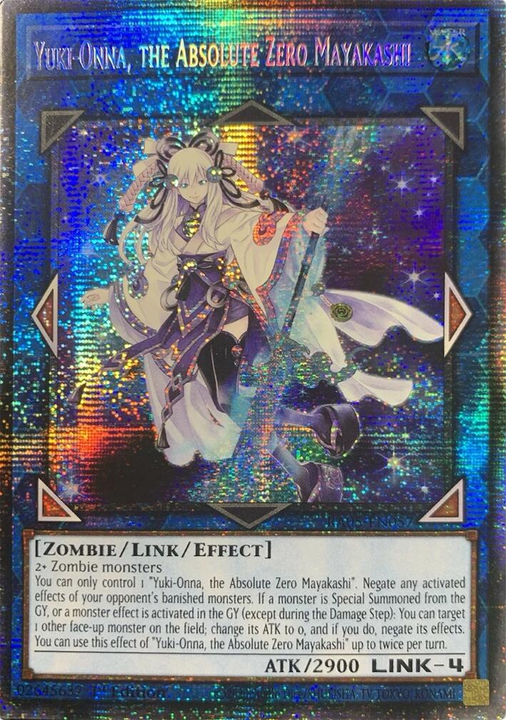 Yuki-Onna, the Absolute Zero Mayakashi (Starlight Rare) [RA05-EN057] Starlight Rare | Shuffle n Cut Hobbies & Games