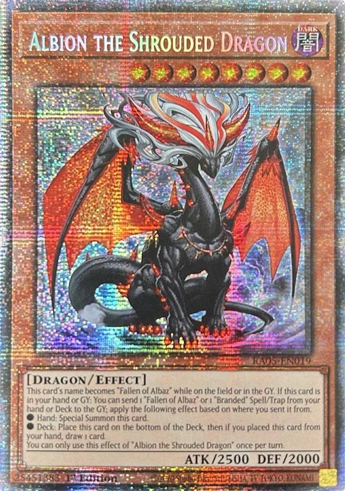 Albion the Shrouded Dragon (Starlight Rare) [RA05-EN019] Starlight Rare | Shuffle n Cut Hobbies & Games