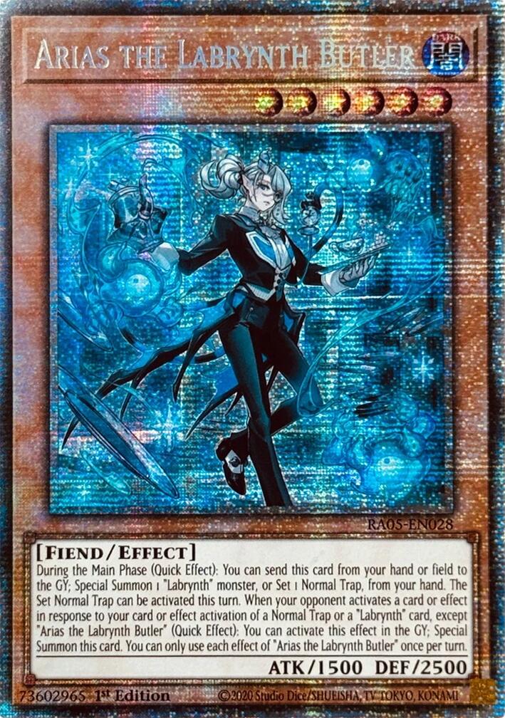 Arias the Labrynth Butler (Starlight Rare) [RA05-EN028] Starlight Rare | Shuffle n Cut Hobbies & Games