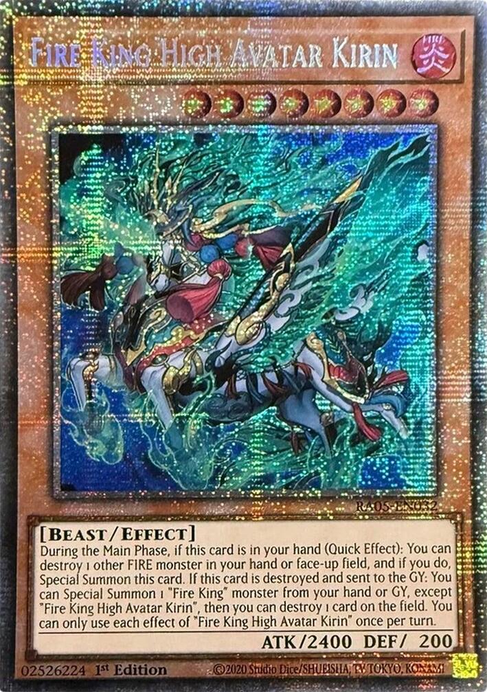 Fire King High Avatar Kirin (Starlight Rare) [RA05-EN032] Starlight Rare | Shuffle n Cut Hobbies & Games