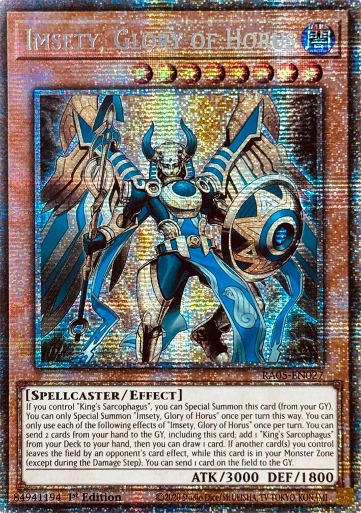 Imsety, Glory of Horus (Starlight Rare) [RA05-EN027] Starlight Rare | Shuffle n Cut Hobbies & Games