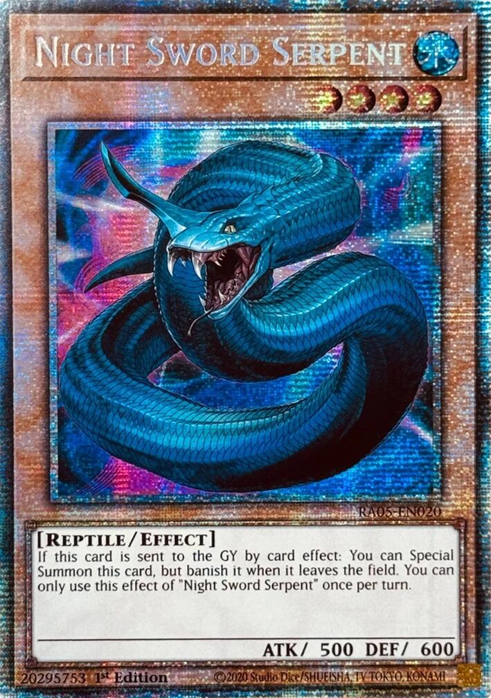 Night Sword Serpent (Starlight Rare) [RA05-EN020] Starlight Rare | Shuffle n Cut Hobbies & Games
