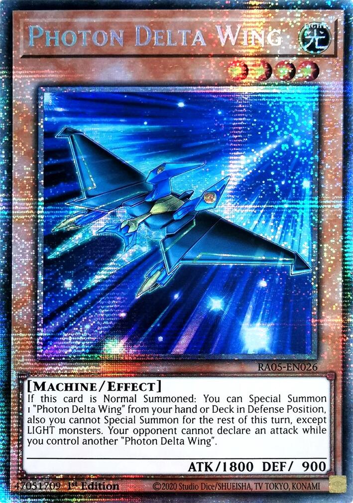 Photon Delta Wing (Starlight Rare) [RA05-EN026] Starlight Rare | Shuffle n Cut Hobbies & Games