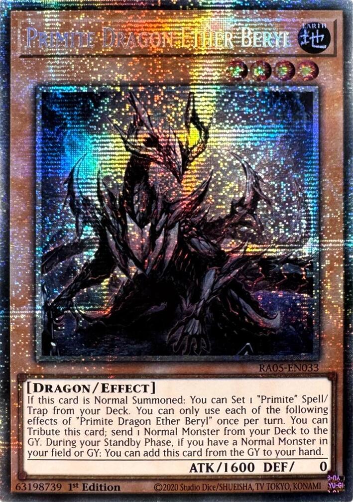 Primite Dragon Ether Beryl (Starlight Rare) [RA05-EN033] Starlight Rare | Shuffle n Cut Hobbies & Games