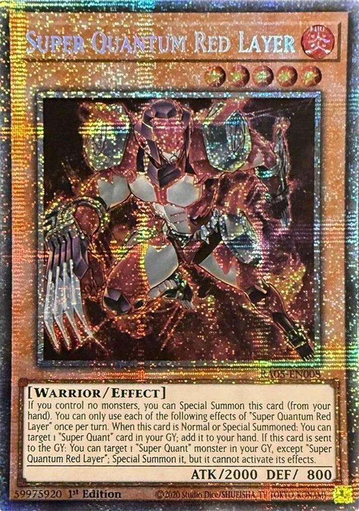 Super Quantum Red Layer (Starlight Rare) [RA05-EN008] Starlight Rare | Shuffle n Cut Hobbies & Games