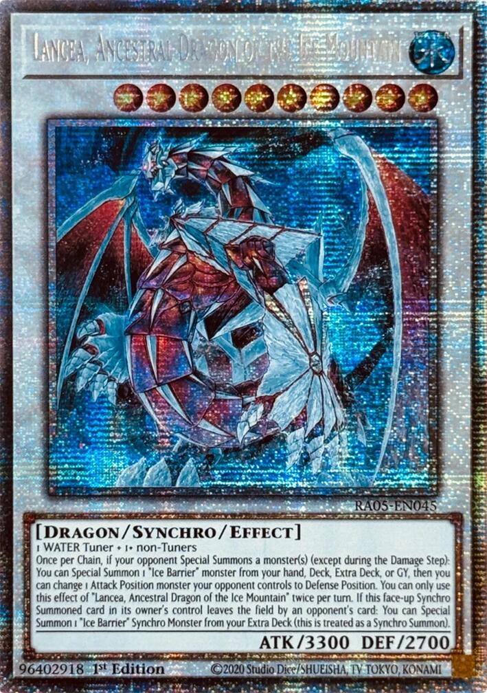 Lancea, Ancestral Dragon of the Ice Mountain (Starlight Rare) [RA05-EN045] Starlight Rare | Shuffle n Cut Hobbies & Games