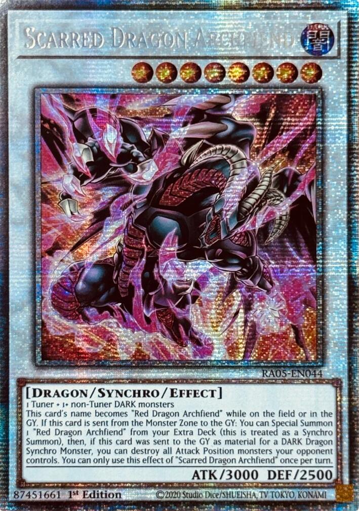 Scarred Dragon Archfiend (Starlight Rare) [RA05-EN044] Starlight Rare | Shuffle n Cut Hobbies & Games
