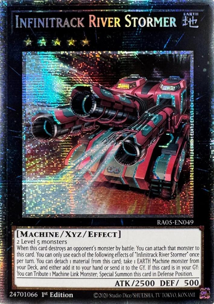 Infinitrack River Stormer (Starlight Rare) [RA05-EN049] Starlight Rare | Shuffle n Cut Hobbies & Games