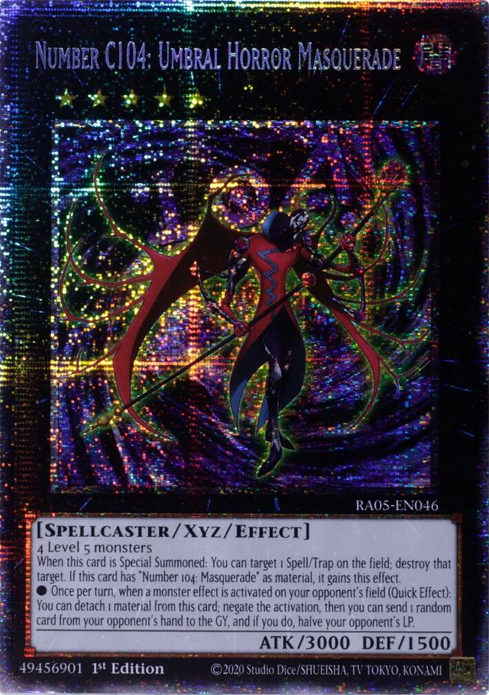 Number C104: Umbral Horror Masquerade (Starlight Rare) [RA05-EN046] Starlight Rare | Shuffle n Cut Hobbies & Games