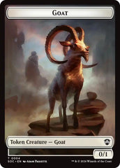 Goat // Fungus Beast Double-Sided Token [Secrets of Strixhaven Commander Tokens] | Shuffle n Cut Hobbies & Games