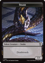 Snake // Zombie Double-Sided Token [Secrets of Strixhaven Commander Tokens] | Shuffle n Cut Hobbies & Games
